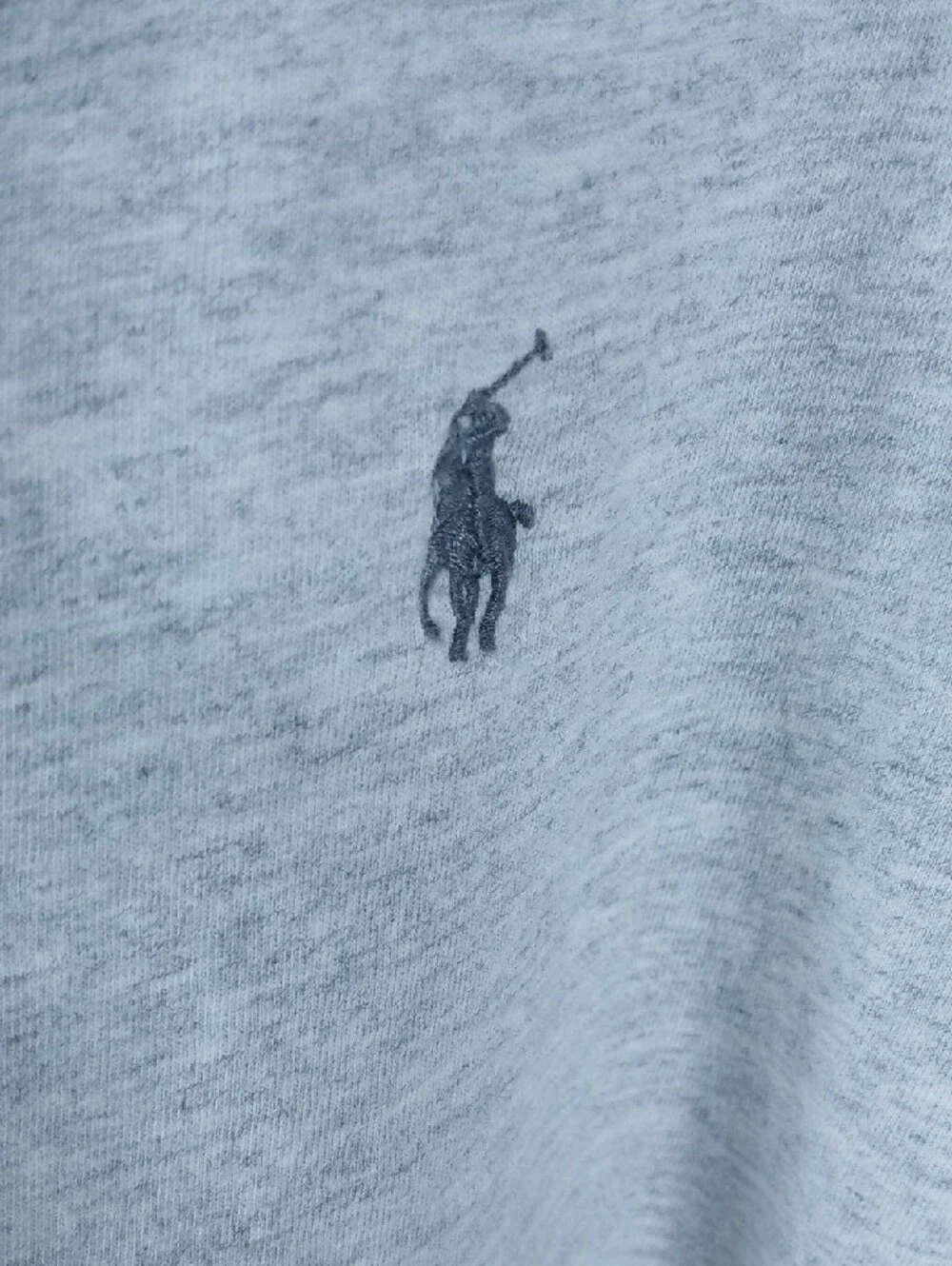 Polo by Ralph Lauren Heather Gray Long-Sleeve Crewneck nens T-Shirt